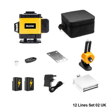 Load image into Gallery viewer, 12/16 Lines 3D/4D 360° Laser Level Nivel Laser Leveling Device Green Beam Laser Level Self-leveling Horizontal Vertical Measure Tool
