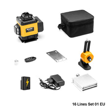 Load image into Gallery viewer, 12/16 Lines 3D/4D 360° Laser Level Nivel Laser Leveling Device Green Beam Laser Level Self-leveling Horizontal Vertical Measure Tool
