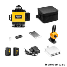 Load image into Gallery viewer, 12/16 Lines 3D/4D 360° Laser Level Nivel Laser Leveling Device Green Beam Laser Level Self-leveling Horizontal Vertical Measure Tool
