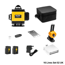 Load image into Gallery viewer, 12/16 Lines 3D/4D 360° Laser Level Nivel Laser Leveling Device Green Beam Laser Level Self-leveling Horizontal Vertical Measure Tool
