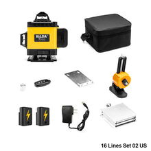 Load image into Gallery viewer, 12/16 Lines 3D/4D 360° Laser Level Nivel Laser Leveling Device Green Beam Laser Level Self-leveling Horizontal Vertical Measure Tool
