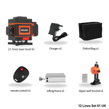 Load image into Gallery viewer, 3D/4D Laser Level Auto Self-Leveling 360 Horizontal And Vertical Cross Super Powerful Green Laser Level
