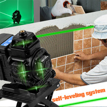 Load image into Gallery viewer, 4D 16 Lines Laser Level Self-Leveling 360 Horizontal And Vertical Omnidirectional Green Line Laser Level Ground Wall Home Improvement Tool
