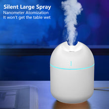 Load image into Gallery viewer, 250ML Mini Air Humidifier with LED Light Essential Oil Diffuser USB Mist Maker Car Air Freshener for Bedroom Office
