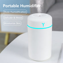 Load image into Gallery viewer, Portable 420ml Air Humidifier Aroma Oil Humidificador for Home Car USB Cool Mist Sprayer with Colorful Soft Night Light Purifier
