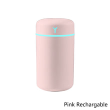 Load image into Gallery viewer, Portable 420ml Air Humidifier Aroma Oil Humidificador for Home Car USB Cool Mist Sprayer with Colorful Soft Night Light Purifier

