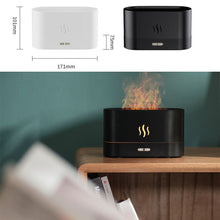Load image into Gallery viewer, 180ML Simulation Flame Ultrasonic Air Humidifier USB Essential Oil Diffuser Home Office Air Freshener Fragrance Sooth Sleep Atomizer
