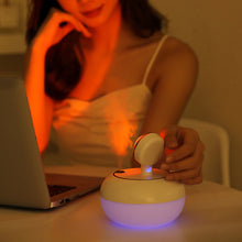 Load image into Gallery viewer, 300ml Sunset Lamp Air Humidifier Mini Humidifier USB Aroma Essential Oil Diffuser Skin Moisturiser Photograph Props for Home Car Mini Water Diffuser
