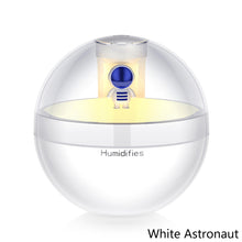 Load image into Gallery viewer, 220ml Astronaut Snowman Mini Air Humidifier with Night Light Essential Oil Diffuser USB Mist Maker Christmas Gift Home Car
