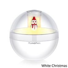 Load image into Gallery viewer, 220ml Astronaut Snowman Mini Air Humidifier with Night Light Essential Oil Diffuser USB Mist Maker Christmas Gift Home Car
