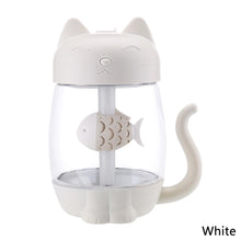 Load image into Gallery viewer, 350ml Cartoon Cat Air Humidifier LED Light 4h Automatic Power Off Ultra-Quiet USB Humidifier For Kids Nursery Home Office Car
