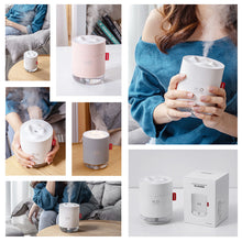 Load image into Gallery viewer, 500ML White Snow Mountain Air Humidifier Ultrasonic USB Aroma Air Diffuser With Soothing Night Light For Infant Nursery Home
