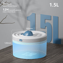 Load image into Gallery viewer, 1.5L Ultrasonic Blue Whale Humidifier USB Large Spray Cool Mist Humidifier Cartoon Colorful Light Home Aroma Diffuser
