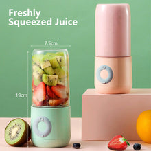 Load image into Gallery viewer, 500ml Portable Mini Juicer Blender USB Rechargeable 4-Blade Cutter Juicer Blenders Food Processor Milk Shake Smoothie Maker Mixer
