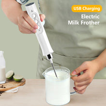 Load image into Gallery viewer, 3 In 1 Handheld Rechargeable Electric Milk Frother Foam Maker High Speeds Drink Mixer Handheld Foamer Coffee Frothing Wand
