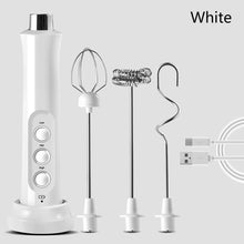 Load image into Gallery viewer, 3 In 1 Handheld Rechargeable Electric Milk Frother Foam Maker High Speeds Drink Mixer Handheld Foamer Coffee Frothing Wand
