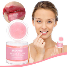 Load image into Gallery viewer, 2 In 1 Lip Balm Double-effect Lip Mask Moisturizing Lightening Lip Balm Lip Scrub Moisturizing Nourishing Gel Lip Sleep Mask
