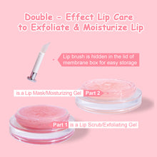 Load image into Gallery viewer, 2 In 1 Lip Balm Double-effect Lip Mask Moisturizing Lightening Lip Balm Lip Scrub Moisturizing Nourishing Gel Lip Sleep Mask
