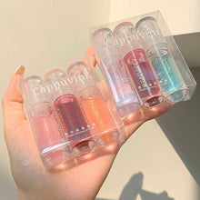 Load image into Gallery viewer, Transparent Crystal Jelly Lipgloss Shiny Clear Mirror Moisturizing Glitter Liquid Lipstick Lip Oil Fruit Taste Lip Tint
