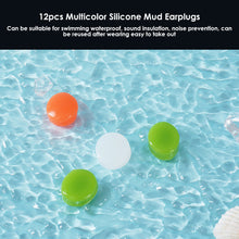 Load image into Gallery viewer, 12PCS Silicone Ear Plugs Noise Reduction Sleep Anti Canceling Sound Insulation Earplug Protection Sleeping Reusable Ear Plugs
