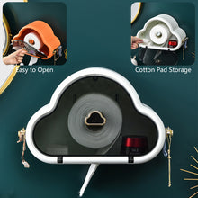 Load image into Gallery viewer, Bathroom Tissue Holder Wall Mount Paper Storage Box Waterproof Cloud Shape Towel Shelf Self Adhesive No Drilling Organizer Box
