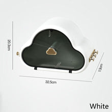 Load image into Gallery viewer, Bathroom Tissue Holder Wall Mount Paper Storage Box Waterproof Cloud Shape Towel Shelf Self Adhesive No Drilling Organizer Box
