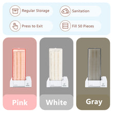 Load image into Gallery viewer, Cotton Pad Dispenser Press Out Cotton Square Holder Vanity Makeup Cotton Pads Organizer Box Universal Styling Organize Tools
