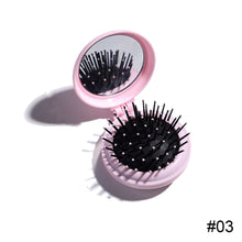 Load image into Gallery viewer, Cute Air Cushion Comb Small Folding Mirror Comb Folding Pocket Comb Massage Comb Hair Comb Hair Styling Tool
