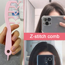 Load image into Gallery viewer, Z-shaped Hair Comb Anti-static Hair Comb Hair Massage Comb Hair Styling Tool Hair Comb for Fluffy Hair
