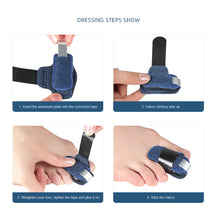 Load image into Gallery viewer, Finger Toe Fracture Protection Belt Thumb Sprain Fixation Built-in Aluminum Plate Support Belt Thumb Curved Correction Health Care
