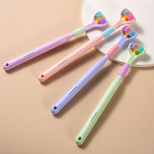 Load image into Gallery viewer, 3D Three-dimensional Toothbrush Long Handle Manual Adult Toothbrush Three-sided Toothbrush Tooth Cleaning Tool
