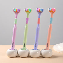 Load image into Gallery viewer, 3D Three-dimensional Toothbrush Long Handle Manual Adult Toothbrush Three-sided Toothbrush Tooth Cleaning Tool
