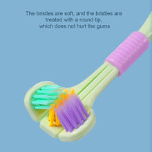 Load image into Gallery viewer, 3D Three-dimensional Toothbrush Long Handle Manual Adult Toothbrush Three-sided Toothbrush Tooth Cleaning Tool
