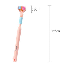 Load image into Gallery viewer, 3D Three-dimensional Toothbrush Long Handle Manual Adult Toothbrush Three-sided Toothbrush Tooth Cleaning Tool
