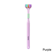 Load image into Gallery viewer, 3D Three-dimensional Toothbrush Long Handle Manual Adult Toothbrush Three-sided Toothbrush Tooth Cleaning Tool
