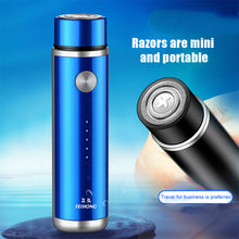 Load image into Gallery viewer, Mini Portable Electric Shaver USB Rechargeable Beard Knife Waterproof Durable Beard Trimmer Shaver for Men
