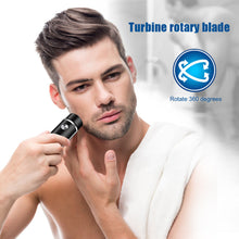 Load image into Gallery viewer, Mini Portable Electric Shaver USB Rechargeable Beard Knife Waterproof Durable Beard Trimmer Shaver for Men

