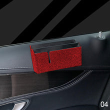 Load image into Gallery viewer, Diamond Car Storage Box Double Storage Bag Organizer Paste PVC Storage Daily Necessities Bling Accessories Woman
