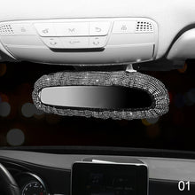 Load image into Gallery viewer, Car Rear View Bling Rhinestone Rear View Mirror Charming Rearview Mirror Cover With Crystal Diamonds Elastic Glitter
