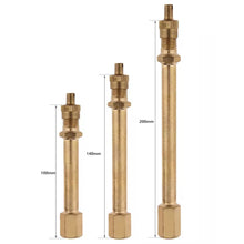Load image into Gallery viewer, 110mm/140mm/200mm Motorcycle Car Truck Full Brass Wheel Tire Valve Stem Extension Pole Cap Extender Steamboat Car Accessories
