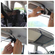 Load image into Gallery viewer, Car Roof Ceiling Storage Net Pocket Bag Interior Cargo Net Breathable Mesh Bag Auto Stowing Tidying Interior Accessories
