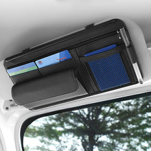 Load image into Gallery viewer, Car Sun Visor Clip Organizer Sunshade Storage Leather Stowing Box Pen Card Ticket Sunglasses Clip Bag Accessories
