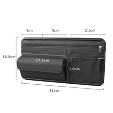 Load image into Gallery viewer, Car Sun Visor Clip Organizer Sunshade Storage Leather Stowing Box Pen Card Ticket Sunglasses Clip Bag Accessories
