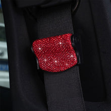 Load image into Gallery viewer, Universal Car Seat Belts Clips Rhinestone Diamond Clip Bling Safety Adjustable Auto Stopper Buckle Interior Accessories
