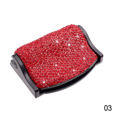 Load image into Gallery viewer, Universal Car Seat Belts Clips Rhinestone Diamond Clip Bling Safety Adjustable Auto Stopper Buckle Interior Accessories
