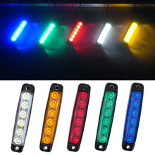 Load image into Gallery viewer, 1Pcs Truck Trailer Side Marker Indicators Clearance 6LED 24V Car Brake Rear highlight Tail Light Warning Signal Lamp

