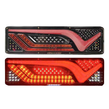 Load image into Gallery viewer, 46cm 24V LED Truck Signal Lamp Trailer Tail Light Rear Lights Turn Signal Brake Reverse Lorry Bus Camper Caravan RV Tractor

