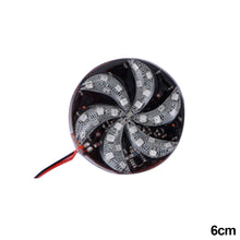 Load image into Gallery viewer, Round Motorcycle Colorful LED Strobe Light Flash Lamp Atmosphere Lamp Modified Windmill Lights Fire Wheel Lights
