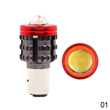 Load image into Gallery viewer, H4 BA20D Motorcycle Angel Eye LED Headlight H6 Scooter Motorbike Dual Colors Light Bulb DRL 12V-80V
