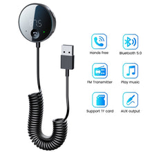 Load image into Gallery viewer, Bluetooth 5.0 Car Audio Transmitter Wireless Bluetooth FM Transmitter AUX Audio Receiver MP3 Player Car Kit Handsfree
